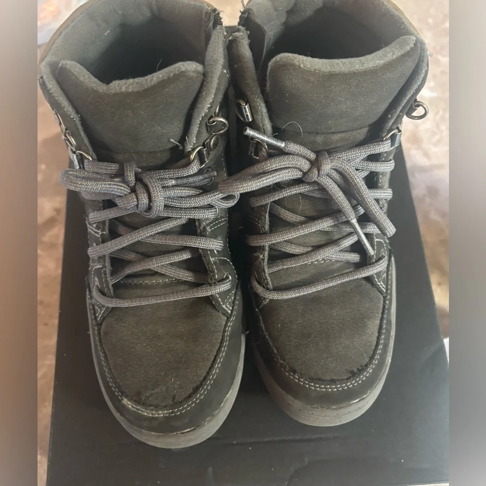 Kids Dark Gray Boots